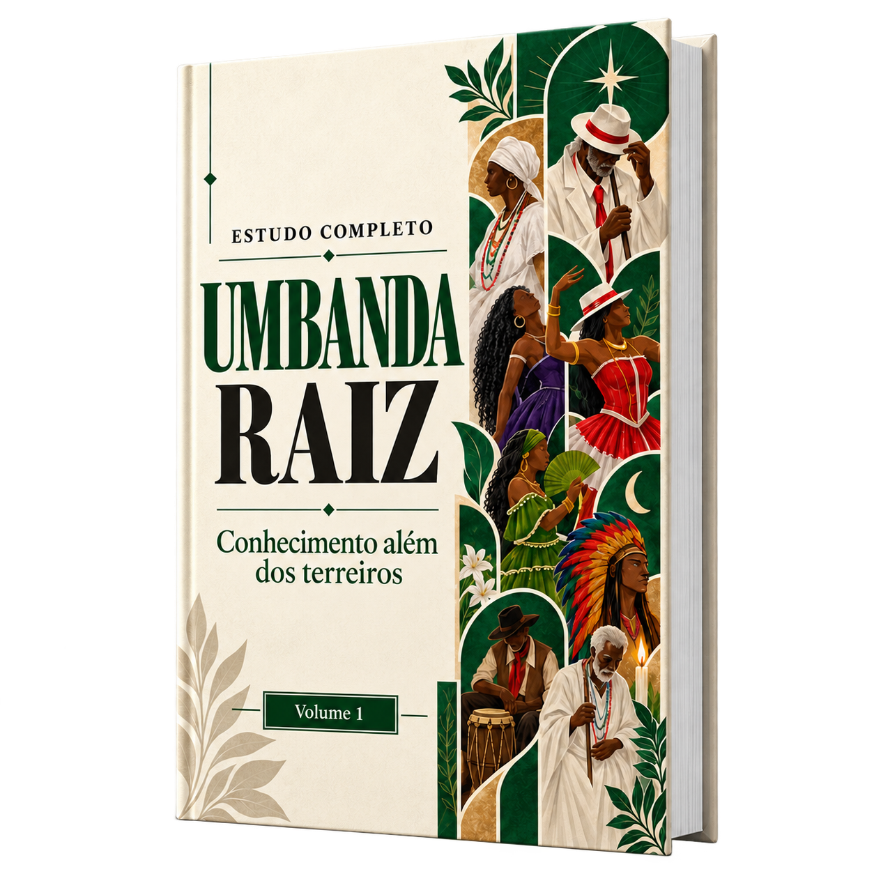 Mockup em PNG transparente do livro Umbanda Raiz — Volume 1